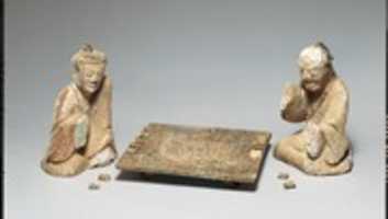 Free download Pair of Seated Figures Playing Liubo free photo or picture to be edited with GIMP online image editor