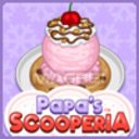 Papas Scooperia Unblocked Game Launcher  screen for extension Chrome web store in OffiDocs Chromium