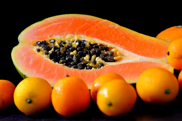 Free download papaya cherry tomatoes fruits free picture to be edited with GIMP free online image editor