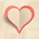 Paper heart  screen for extension Chrome web store in OffiDocs Chromium