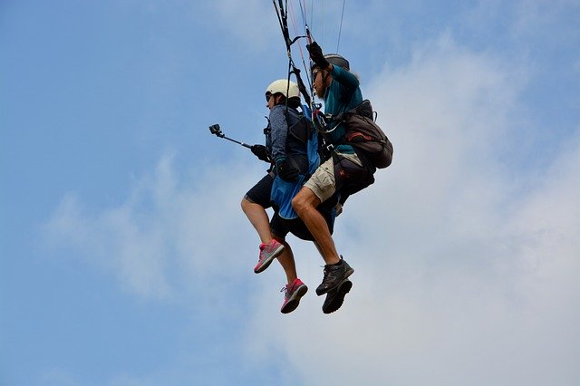 Kostenloser Download Paragliding Lift Off Harness Kostenloses Bild, das mit dem kostenlosen Online-Bildeditor GIMP bearbeitet werden kann