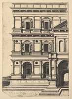 Free download Partial View of Renaissance Building from the series Ruinarum variarum fabricarum delineationes pictoribus caeterisque id genus artificibus multum utiles free photo or picture to be edited with GIMP online image editor