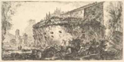 免费下载 Porta S. Sebastiano (Parte dellantica Via Appia fuori di Porta S. Sebastiano circa tre miglia) 外约三英里的古代亚壁古道的一部分，可使用 GIMP 在线图像编辑器进行编辑