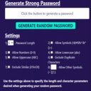 Password Generate Toolkit  screen for extension Chrome web store in OffiDocs Chromium