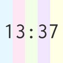 Pastel New Tab with a clock  screen for extension Chrome web store in OffiDocs Chromium