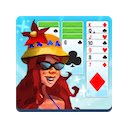 Patience Solitaire Beach Resort Card Game  screen for extension Chrome web store in OffiDocs Chromium