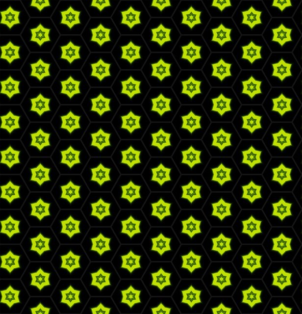 Free download Pattern Hexagons Green -  free illustration to be edited with GIMP free online image editor