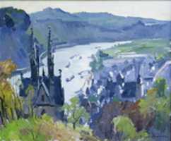 ດາວໂຫລດຟຣີ Paul-Jean ANDERBOUHR Rhine River scene art ຮູບພາບຟຣີຫຼືຮູບພາບທີ່ຈະແກ້ໄຂດ້ວຍ GIMP ບັນນາທິການຮູບພາບອອນໄລນ໌