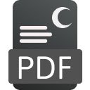 PDF Dark Theme  screen for extension Chrome web store in OffiDocs Chromium