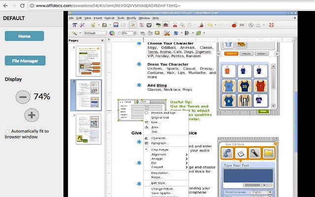 Estensione web online dell'editor PDF