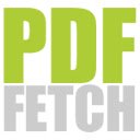 PDFfetch  screen for extension Chrome web store in OffiDocs Chromium