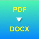 PDF to DOCX Converter  screen for extension Chrome web store in OffiDocs Chromium