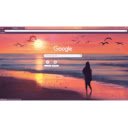 Peaceful Ocean Abstract  screen for extension Chrome web store in OffiDocs Chromium