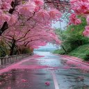 Peach blossom road wallpaper  screen for extension Chrome web store in OffiDocs Chromium