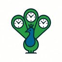 PeaClock  screen for extension Chrome web store in OffiDocs Chromium