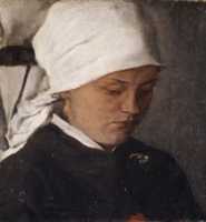 Free download Peasant Girl with a White Headcloth free photo or picture to be edited with GIMP online image editor