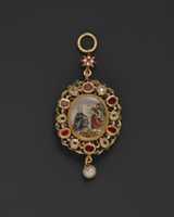 Free download Pendant reliquary with depiction of the Annunciation free photo or picture to be edited with GIMP online image editor