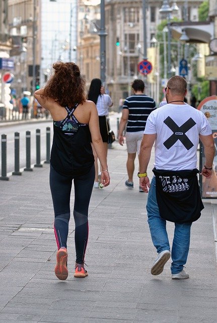 Free download people going the sidewalk free picture to be edited with GIMP free online image editor