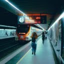 People Walking on Platform at Railway Station  screen for extension Chrome web store in OffiDocs Chromium