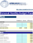 הורדה חינם של Personal Monthly Budget Planner תבנית DOC, XLS או PPT בחינם לעריכה עם LibreOffice מקוון או OpenOffice Desktop מקוון