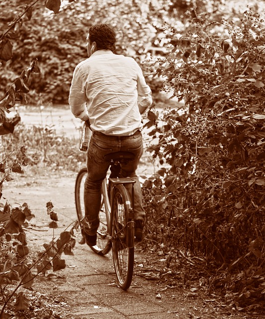 تنزيل صورة مجانية لشخص رجل يركب دراجة هوائية مجانية ليتم تحريرها باستخدام محرر صور مجاني على الإنترنت من GIMP