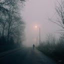 Person Walking on the Empty Street During Night Time  screen for extension Chrome web store in OffiDocs Chromium