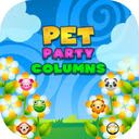 Pet Party Columns Game Can you complete the game by aligning all animals?  screen for extension Chrome web store in OffiDocs Chromium
