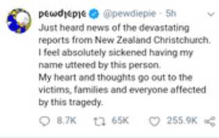 Free download Pewdiepie response to new zealand terror attack free photo or picture to be edited with GIMP online image editor