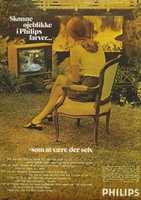 Free download Philips Color TV 18th October 1972 Danish Ad free photo or picture to be edited with GIMP online image editor