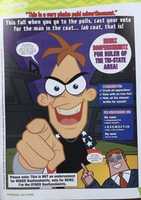 Free download Phineas and Ferb Comic Advertisement: Elect Doof free photo or picture to be edited with GIMP online image editor