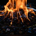 photograph captures a warm column of fire  screen for extension Chrome web store in OffiDocs Chromium