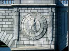 Free download Photo of decked out Roman symbolism and Fasces on the Arlington Memorial Bridge, built in 1932 free photo or picture to be edited with GIMP online image editor