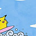 Pikachu surfing on the sea  screen for extension Chrome web store in OffiDocs Chromium