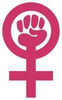 Free download Pink feminism logo with a transparent background free photo or picture to be edited with GIMP online image editor