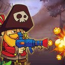 Skrin Permainan Menembak Pirates vs Zombie untuk sambungan kedai web Chrome dalam OffiDocs Chromium