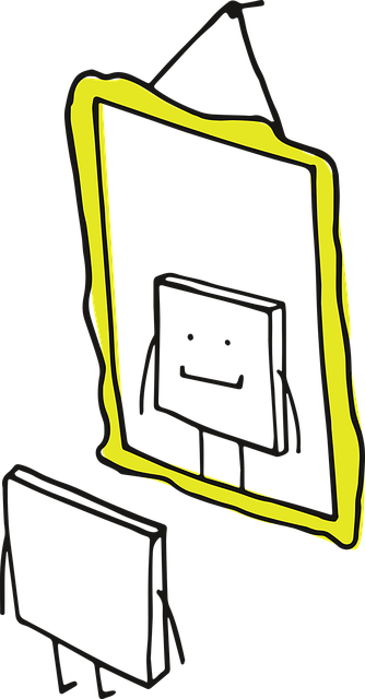 Free download Pixel Cells Reflection MirrorFree vector graphic on Pixabay free illustration to be edited with GIMP online image editor