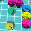 Pixel Cube Crash Game-scherm voor uitbreiding Chrome-webwinkel in OffiDocs Chromium