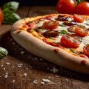 Pizza and tomatoes  screen for extension Chrome web store in OffiDocs Chromium