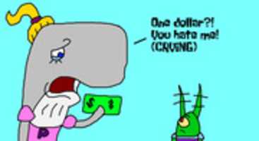 Free download Plankton Krabs Gave Pearl $ 1 free photo or picture to be edited with GIMP online image editor