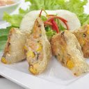 Plate of corn spring rolls  screen for extension Chrome web store in OffiDocs Chromium