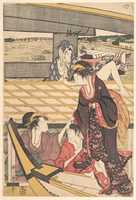 Free picture Pleasure Parties in Boats on the Sumida River under the Ryogoku Bridge to be edited by GIMP online free image editor by OffiDocs