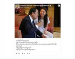 Free download PM Hun Sen meets his grandgaughter in Hungary free photo or picture to be edited with GIMP online image editor