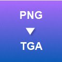 Pantalla de conversión de PNG a TGA para la extensión Chrome web store en OffiDocs Chromium