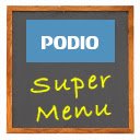 OffiDocs Chromium 中 Chrome 网上商店扩展程序的 Podio 超级菜单屏幕