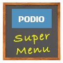 Tela Podio Super Menu para extensão da loja virtual do Chrome no OffiDocs Chromium