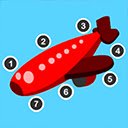 Layar Game Point To Point AirPlane untuk ekstensi toko web Chrome di OffiDocs Chromium