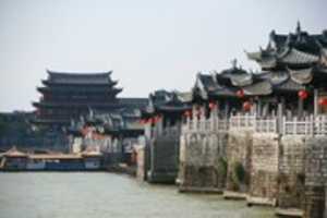 Free download Ponte Guangji, a ponte flutuante secular da China free photo or picture to be edited with GIMP online image editor