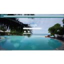 Pool on a island with a sea.  screen for extension Chrome web store in OffiDocs Chromium