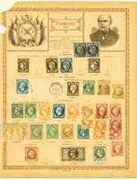 Free download Postage stamps of the  French Republic and their colonies free photo or picture to be edited with GIMP online image editor