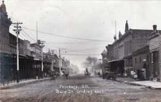 Free download Post Card 1 Looking East On Main Street Photo Side - Fairbury, Illinois free photo or picture to be edited with GIMP online image editor